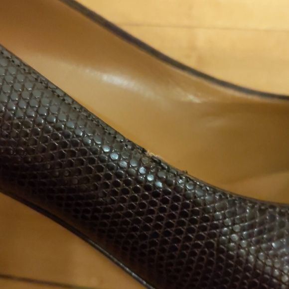 LAST CHANCE Brown lizard Salvatore Ferragamo pumps - Picture 5 of 8